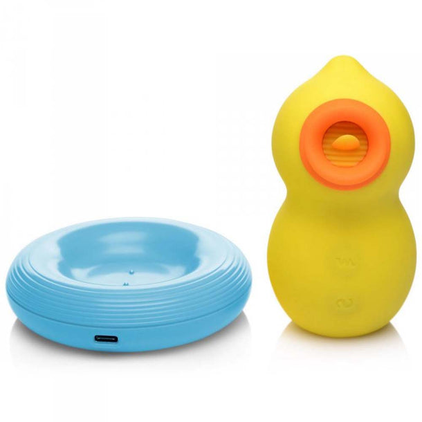 Sucky Ducky Deluxe Clit Sucker with Licking Tongue
