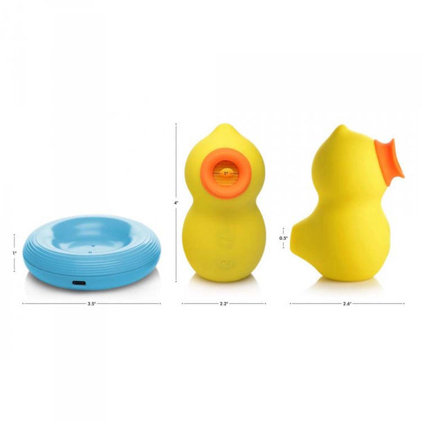 Sucky Ducky Deluxe Clit Sucker with Licking Tongue