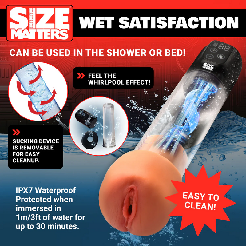 Pump Up Sucking Penis Pump & Pussy Masturbator Combo