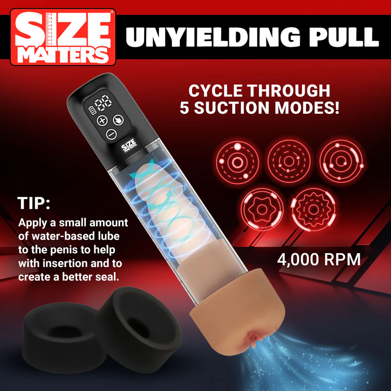 Pump Up Sucking Penis Pump & Pussy Masturbator Combo