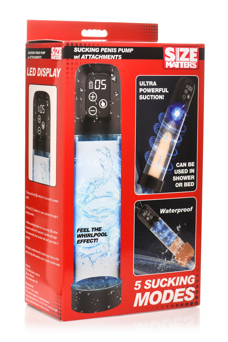 Pump Up Sucking Penis Pump & Pussy Masturbator Combo