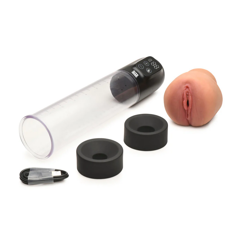 Pump Up Sucking Penis Pump & Pussy Masturbator Combo