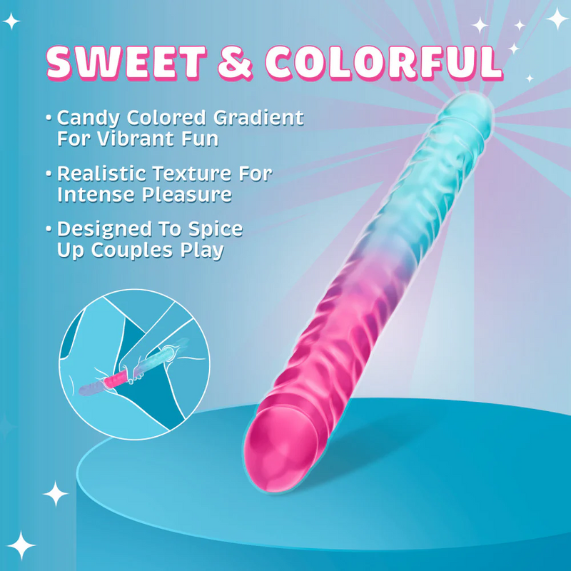 B Yours Candy Papi 17.75-Inch Double-Ended Dildo