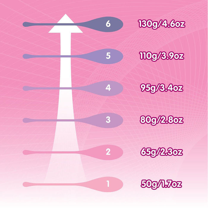 Deluxe Silicone Kegel Exercise Set 6 Weights