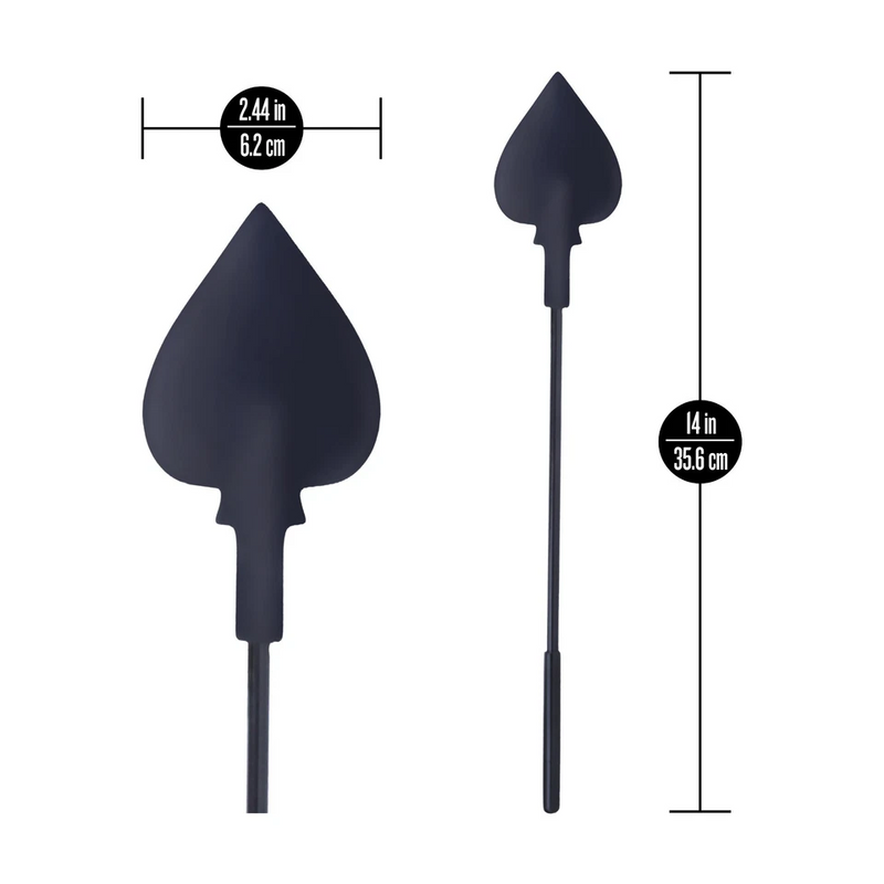 Temptasia Ardor - Silicone Spade Crop - Black