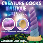 Mystique Thick 8 Inch Silicone Unicorn Dildo