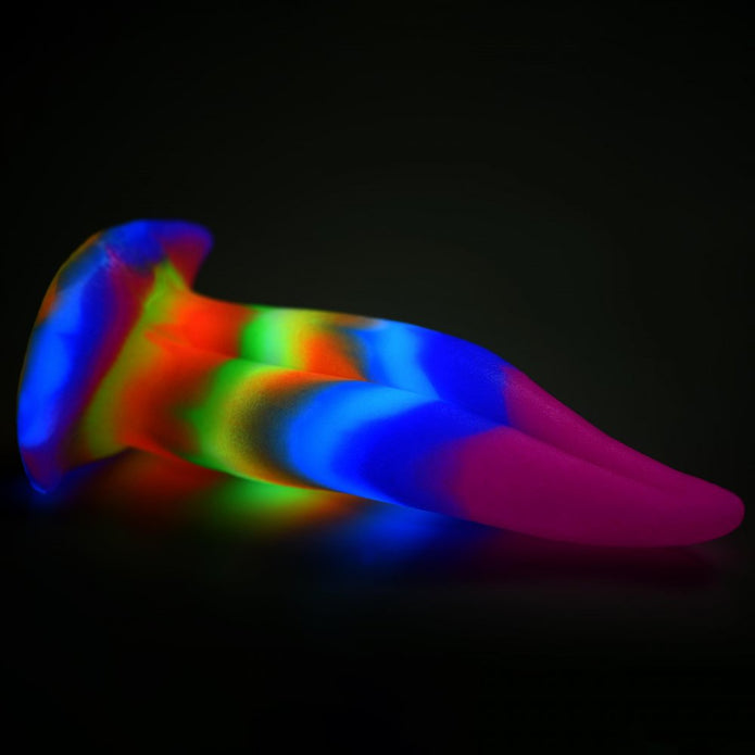 Unicorn Kiss Unicorn Tongue Glow-in-the-dark 8.5 Inch Silicone Dildo
