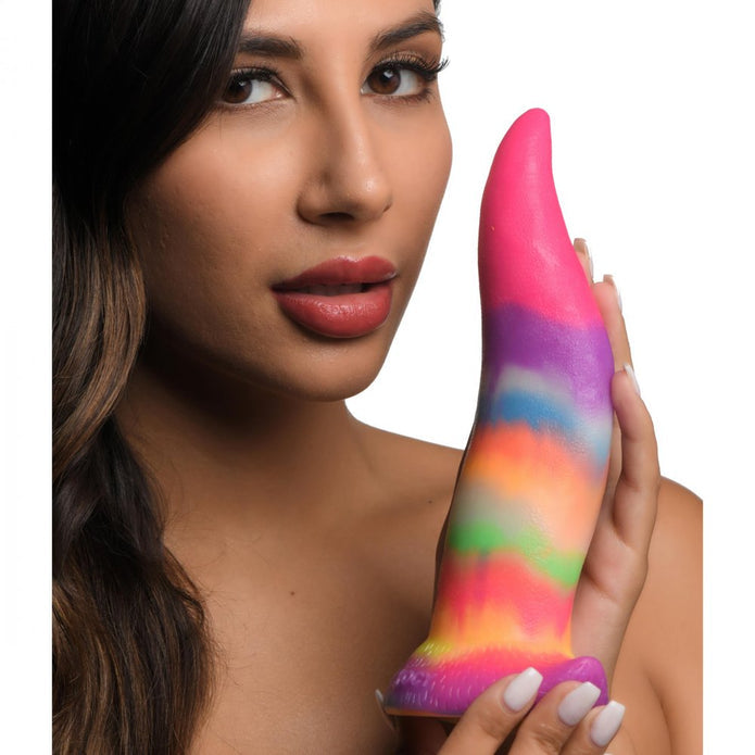Unicorn Kiss Unicorn Tongue Glow-in-the-dark 8.5 Inch Silicone Dildo