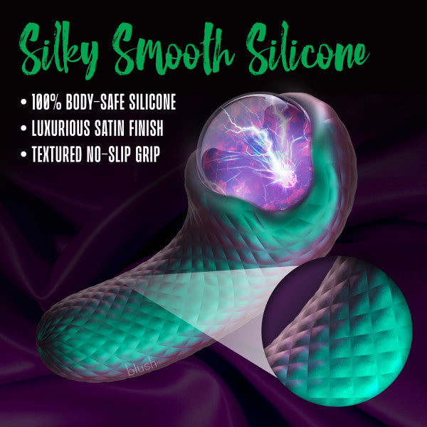 Enchanted Serpent Pulse Vibrator with Mystical Plasma Globe