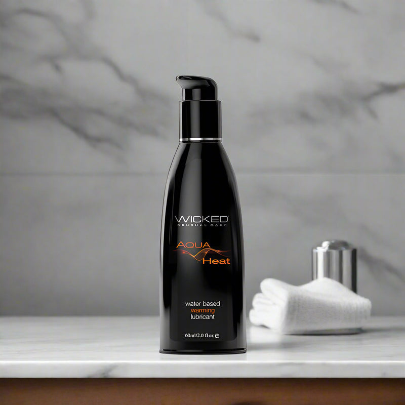 Wicked Aqua Heat Water Based Warming Lubricant 4 oz.
