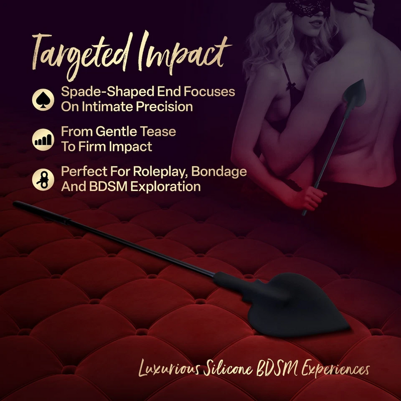 Temptasia Ardor - Silicone Spade Crop - Black