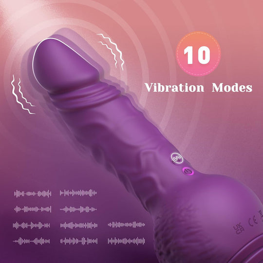 Drill Me Thrusting Vibrating Silicone Dildo by Tracy's Dog