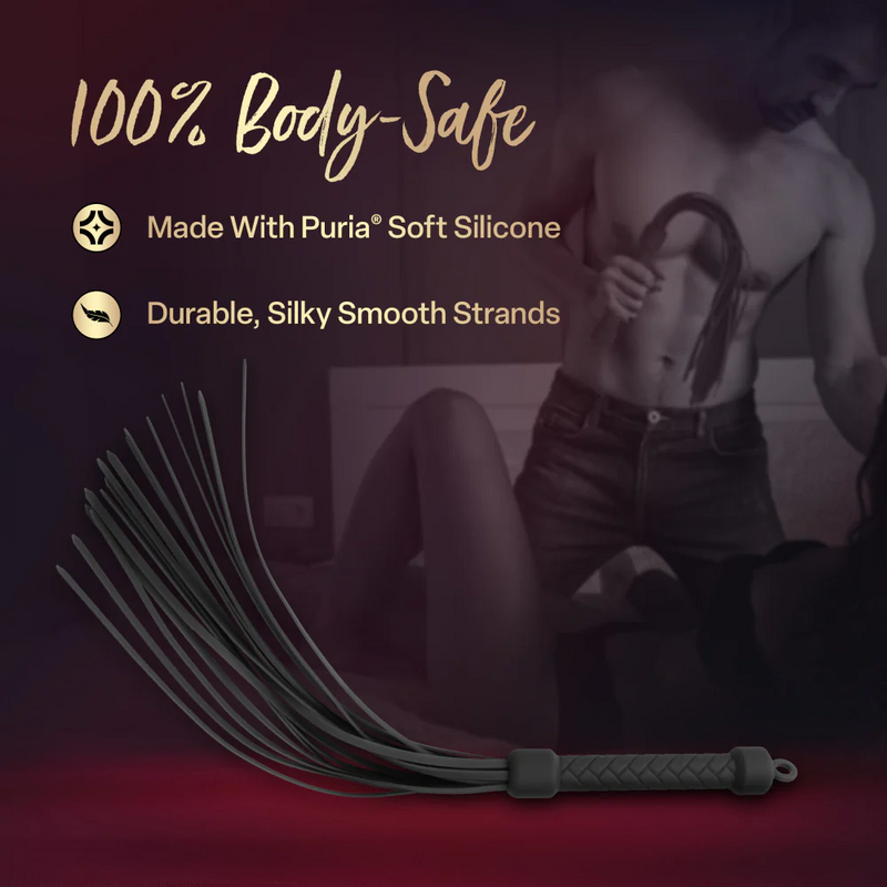 Temptasia Ardor - Silicone Flogger - Black