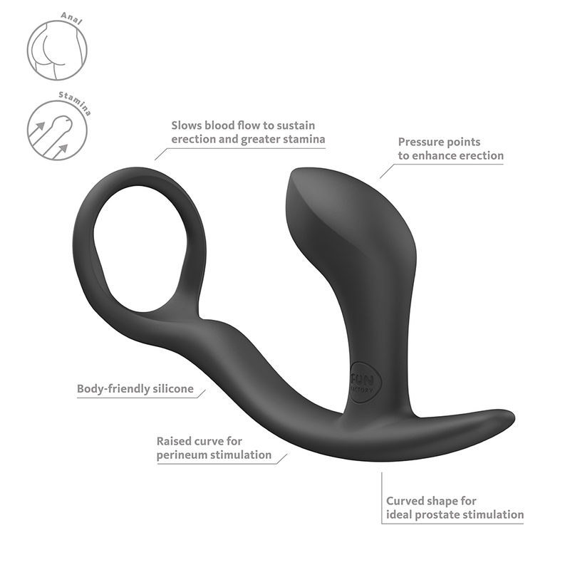Fun Factory Bootie Ring Cock Ring and Butt Plug Combo