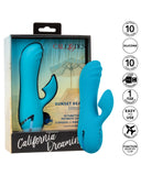 CalExotics Vibrator California Dreaming Sunset Beach Seducer Clit Sucking Mini Rabbit Vibrator - Blue