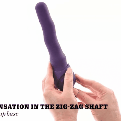 Wiggle It Silicone Wiggling Vibrator with Suction Cup Base