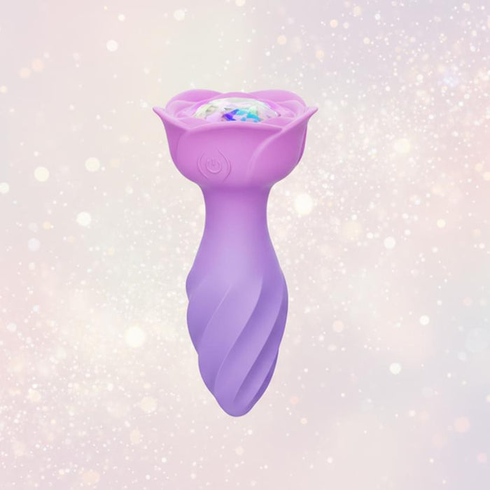The Rotating Rose Vibrating Booty Plug