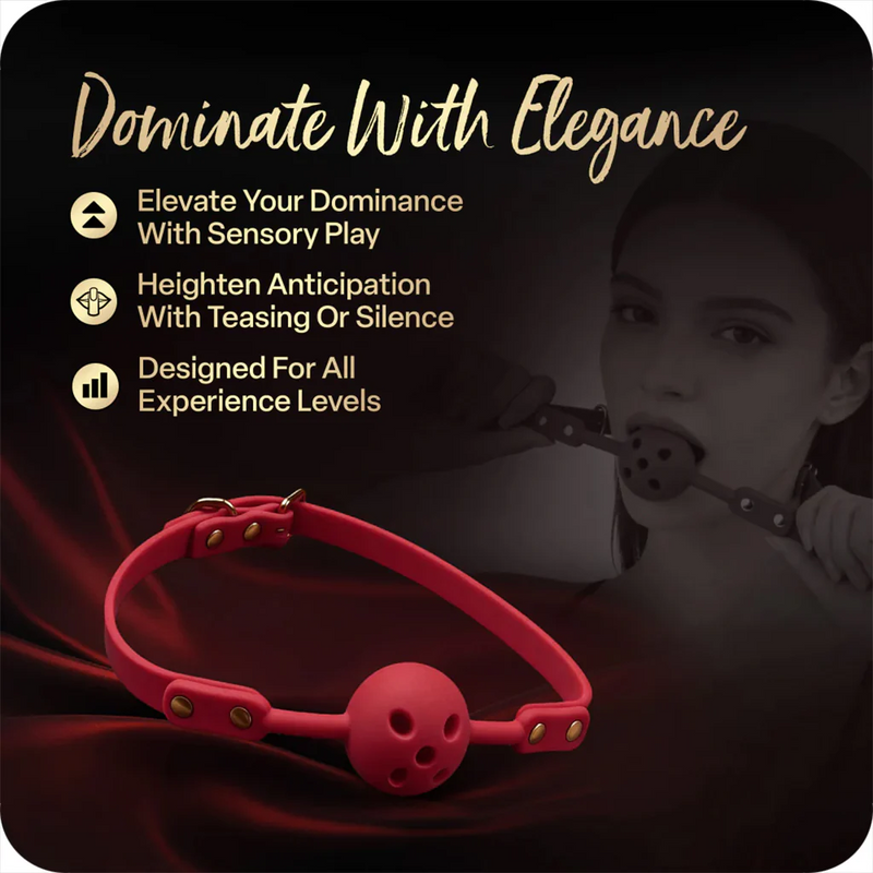 Temptasia Ardor - Silicone Ball Gag - Red