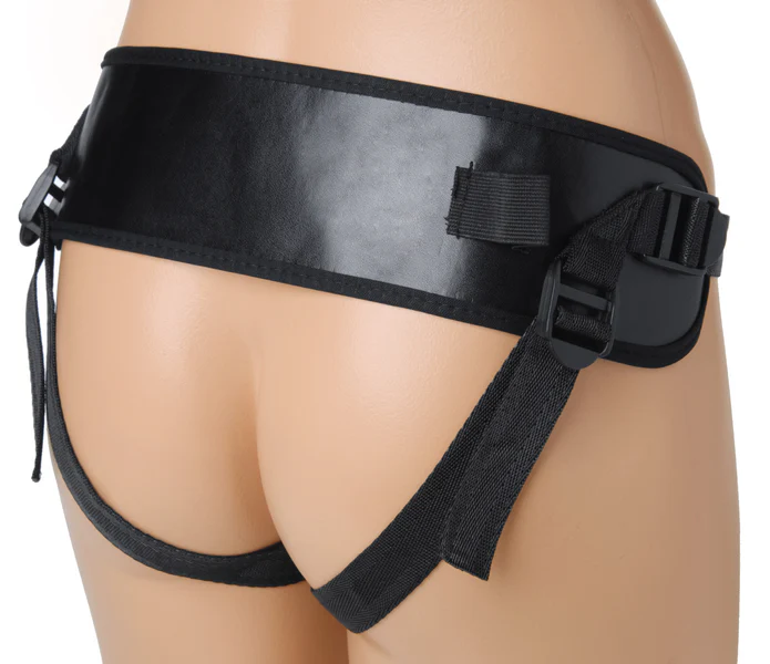 Vibrating Gyrating Silicone Strap-On Dildo and Harness Kit