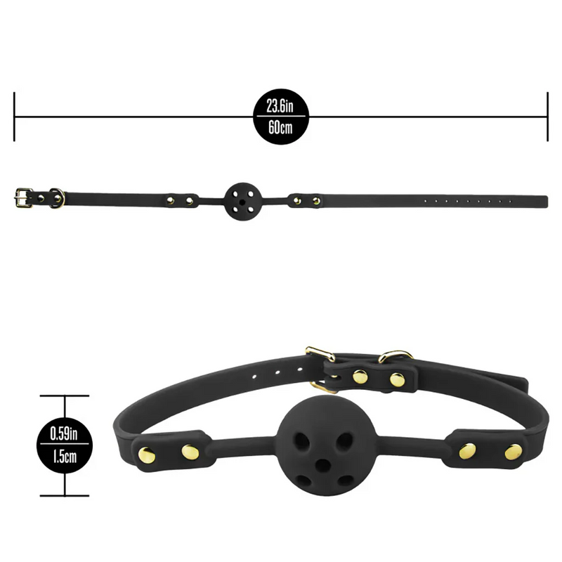 Temptasia Ardor - Silicone Ball Gag - Black