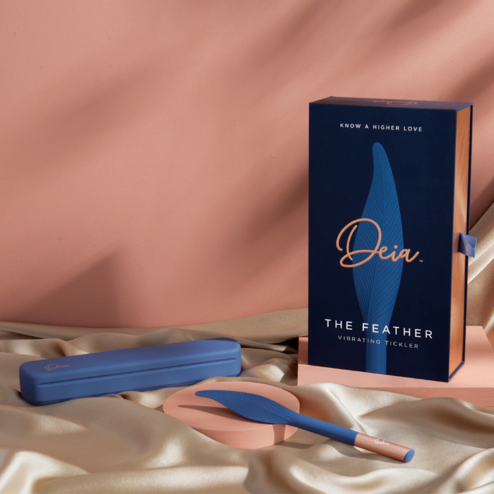 The Feather Vibrating Silicone Tickler