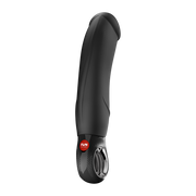 Black, curved silicone G-spot vibrator with a realistic design and a red Fun Factory logo on the base.