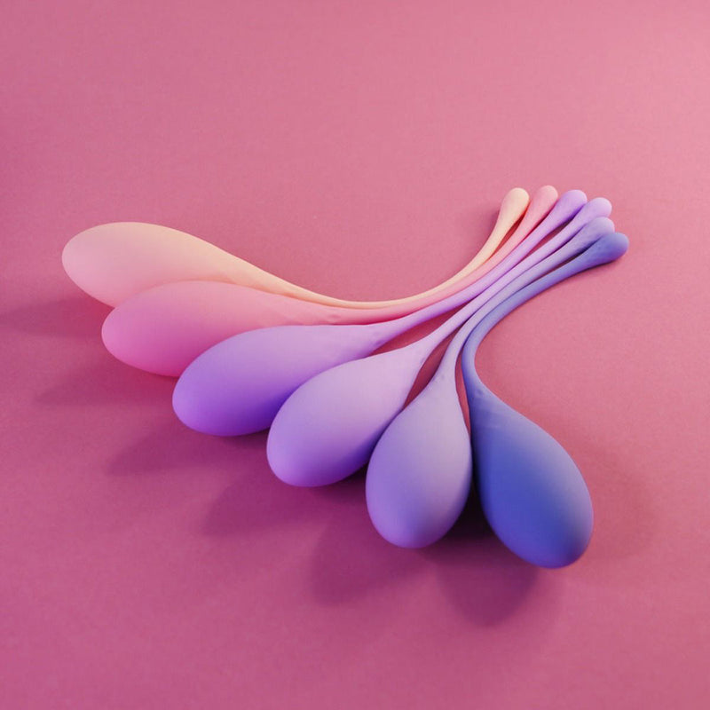Deluxe Silicone Kegel Exercise Set 6 Weights