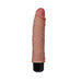 The Dr. Hunt 8.75 Inch Vibrating Silicone Dildo, featuring body-safe silicone in a flesh tone with a pink tip and black base, is photographed against a white background.