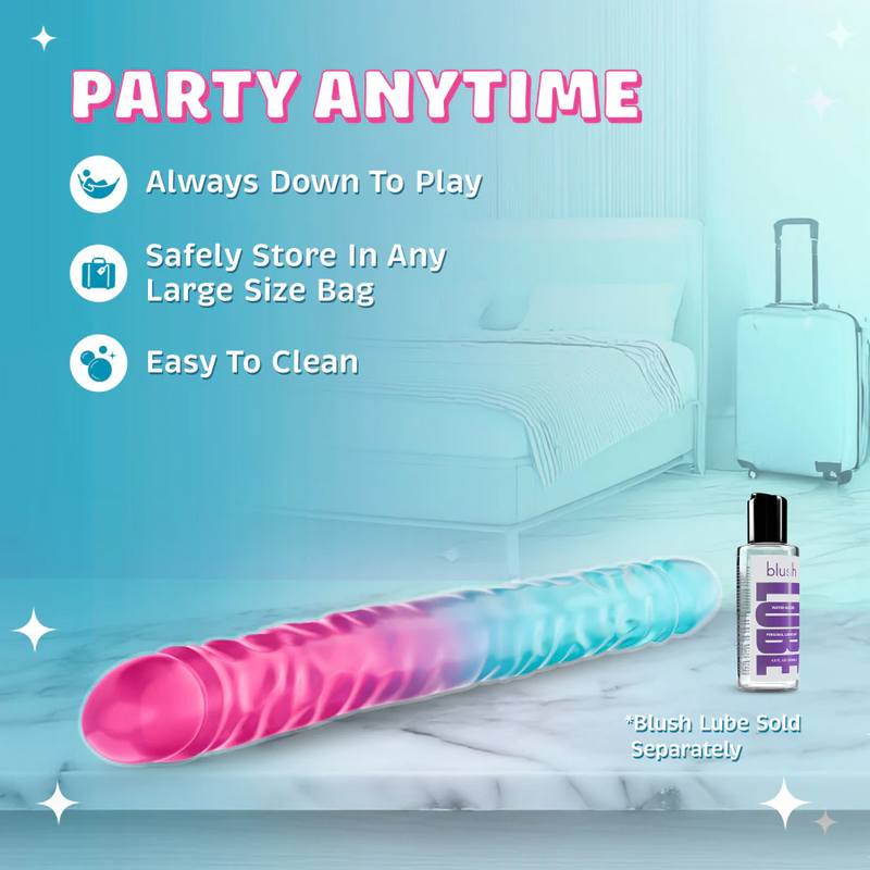 B Yours Candy Papi 17.75-Inch Double-Ended Dildo