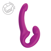 Fun Factory Share Lite flexible double dildo in vibrant magenta silicone, designed for shared intimacy.