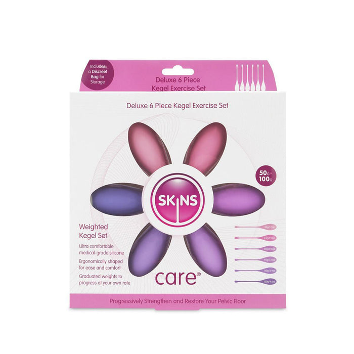 Deluxe Silicone Kegel Exercise Set 6 Weights