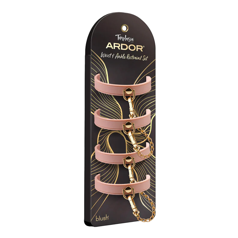Temptasia Ardor - Silicone Wrist & Ankle Restraints - Pink