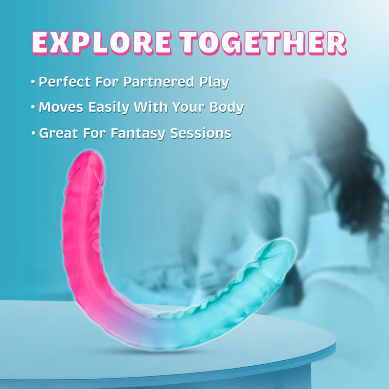B Yours Candy Papi 17.75-Inch Double-Ended Dildo