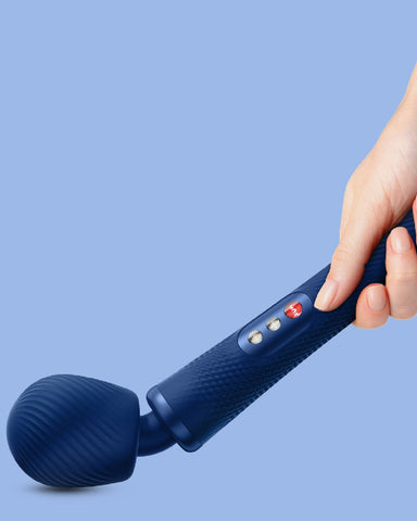 Fun Factory Vibrator Fun Factory Vim Silicone Weighted Rumbly Wand Vibrator - Blue
