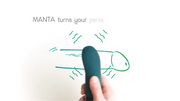 Fun Factory Manta Vibrating Penis Stroker - Black