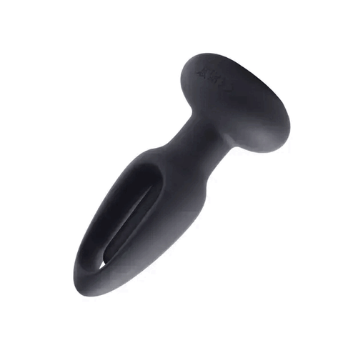 SNUGGY Flapping Butt Sex Toy Vibrating Anal Plug - Black
