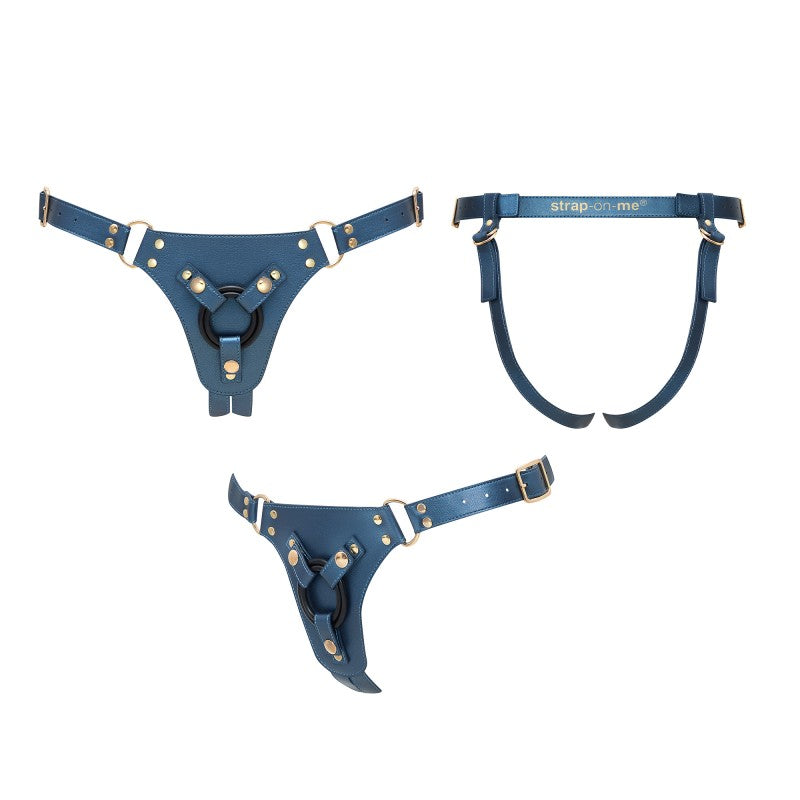 Simili Adjustable Strap on Harness in Blue - from XS to XXL