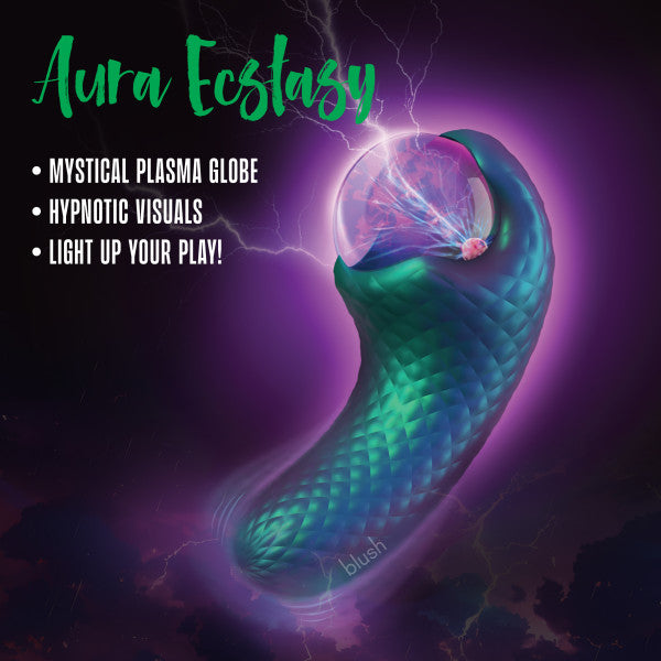 Enchanted Serpent Pulse Vibrator with Mystical Plasma Globe