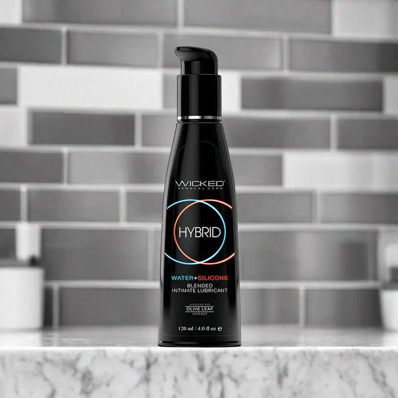 Wicked Hybrid Silicone and Water Based Fragrance Free Personal Lubricant 4oz