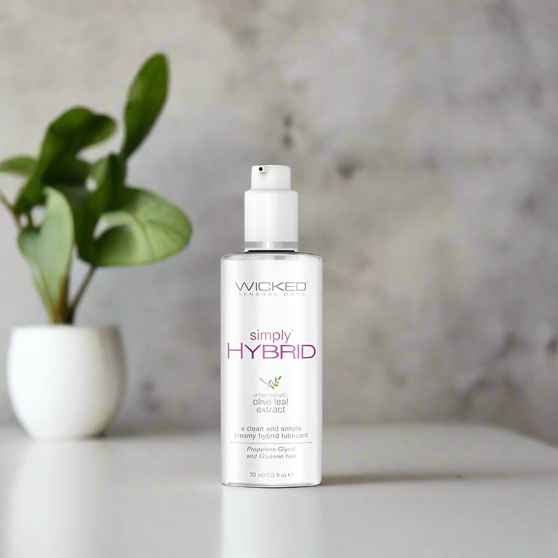 Wicked Simply Hybrid Water and Silicone Lubricant 2.3 oz