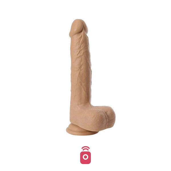 Idalis 8 inch Vibrating, Rotating, Thrusting Dildo with Remote