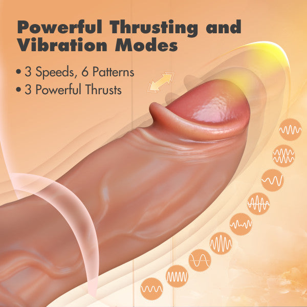 Dr Brody Long Thick Thrusting Vibrating Silicone Dildo