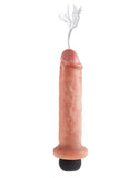 Pipedream Products Dildo King Cock Squirting 7 Inch Dildo - Vanilla