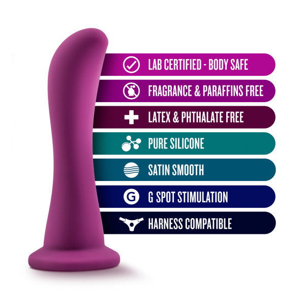 Temptasia Bellatrix 6.25 Inch G-Spot Dildo - Plum Purple