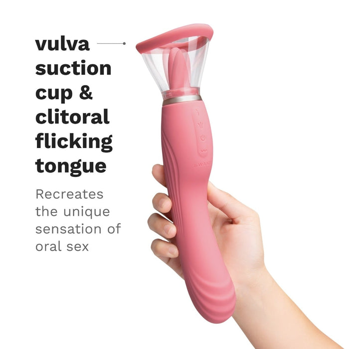 Lick Double Ended Tongue, Suction, and G-Spot Vibrator