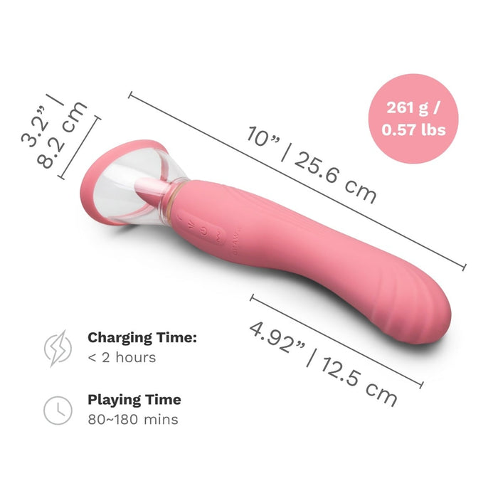 Lick Double Ended Tongue, Suction, and G-Spot Vibrator