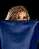 Liberator Throw Liberator Fascinator Throw Travel Sized Velvety Sex Blanket - Blue