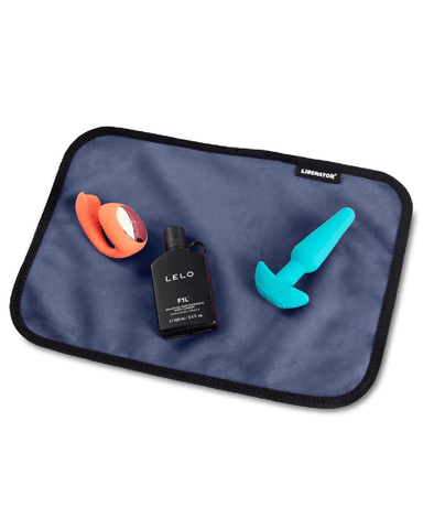 Liberator Throw Liberator Fascinator Toy Pad Mini Waterproof Sex Blanket - Blue