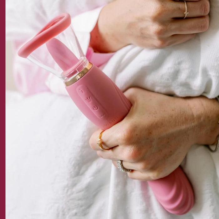 Lick Double Ended Tongue, Suction, and G-Spot Vibrator