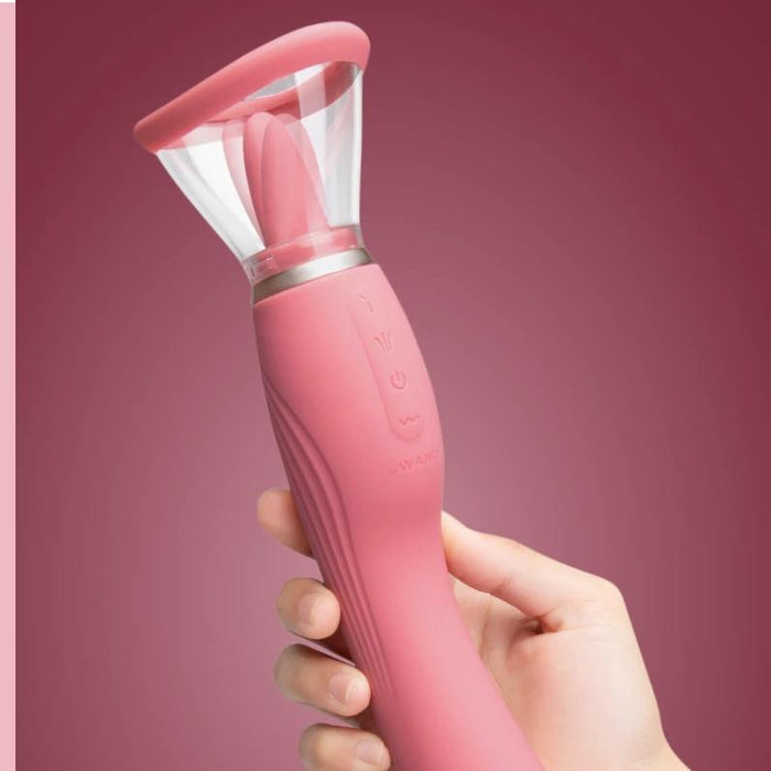 Lick Double Ended Tongue, Suction, and G-Spot Vibrator